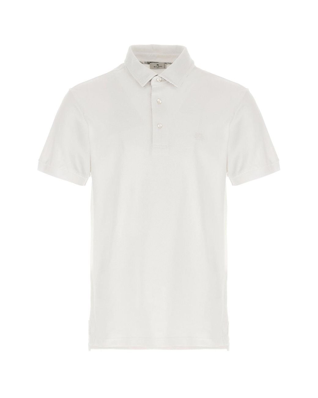 Etro White Polo 'Pegaso' for men