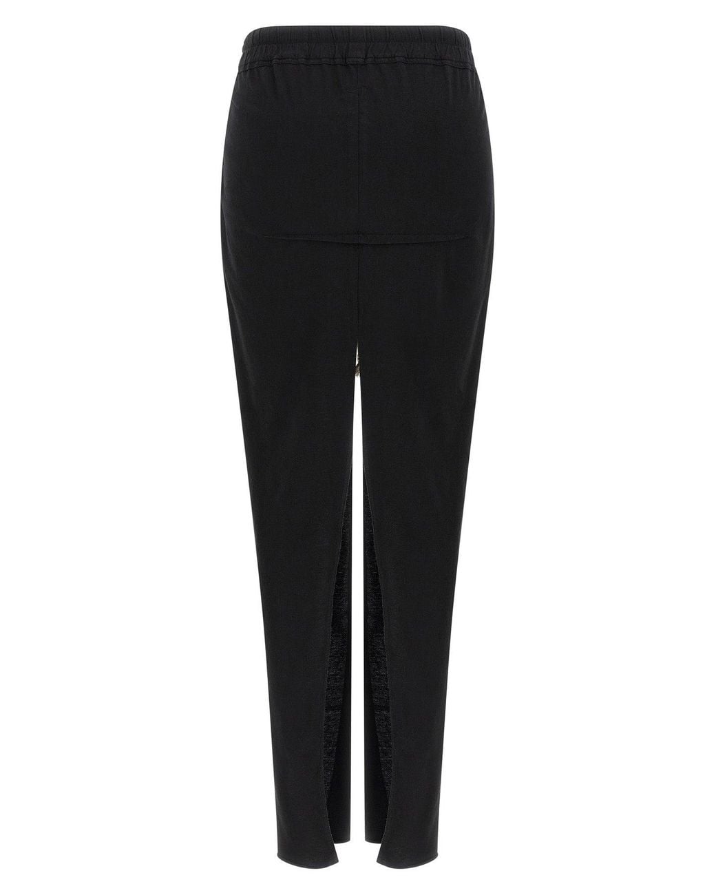 Rick Owens Black Skirt Deep Slit Detail