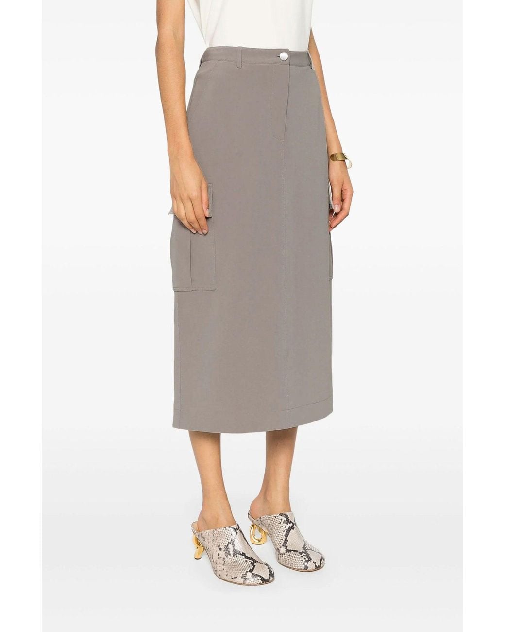 Theory Gray Skirt 'Relaxed Cargo'