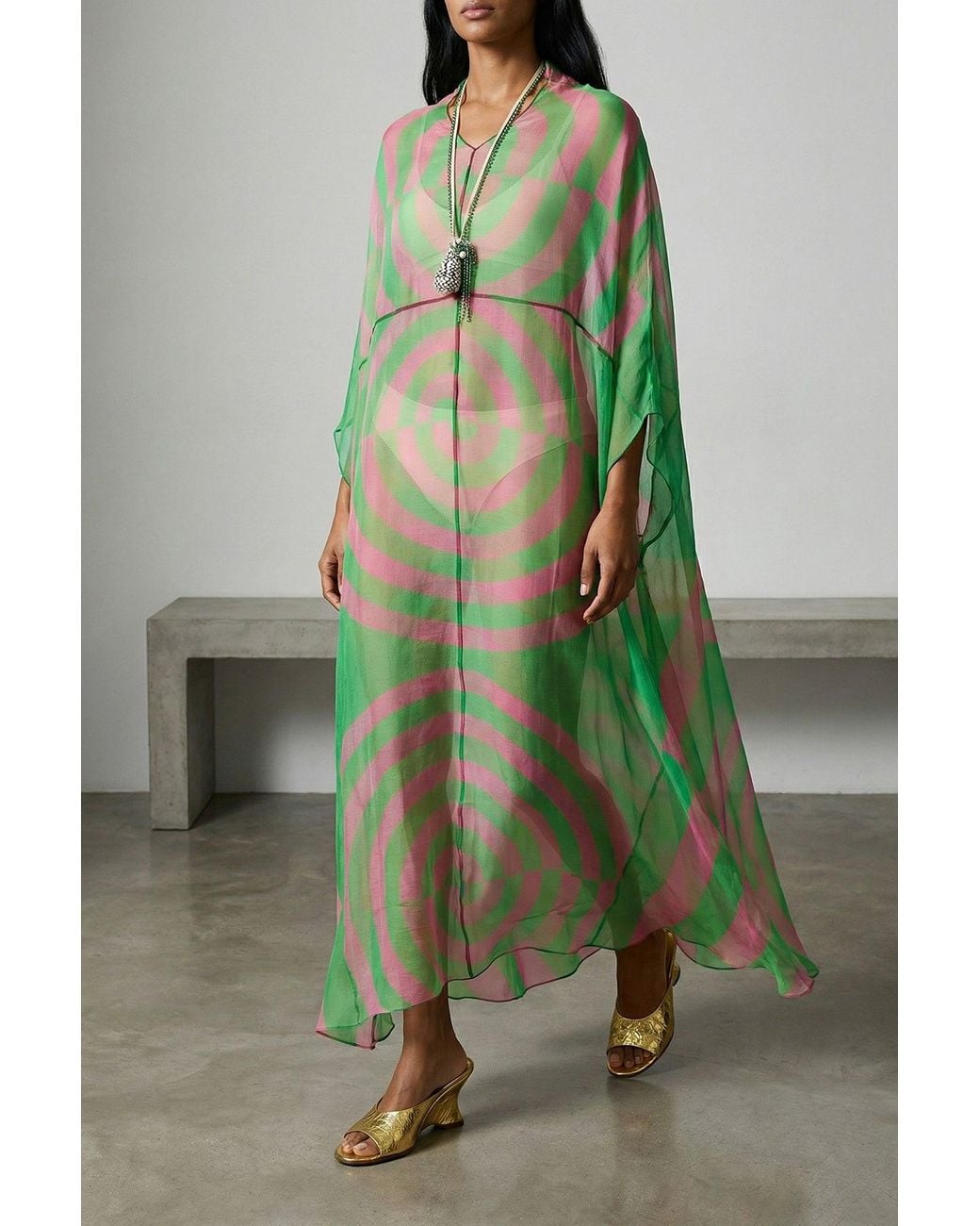 Dries Van Noten Green Ducy Dress