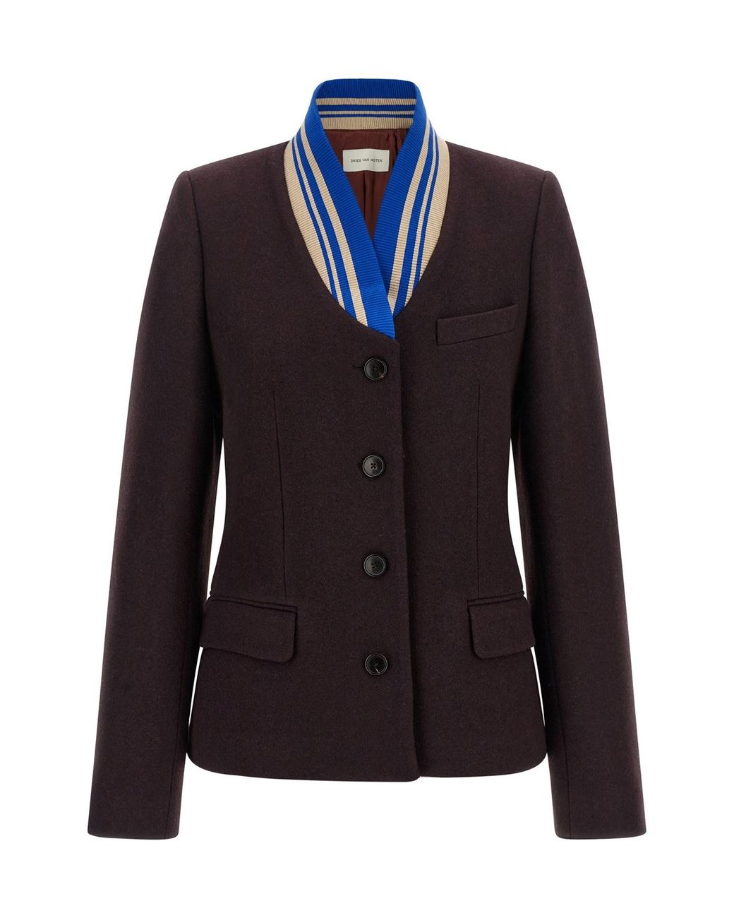 Dries Van Noten Blue 'britt' Blazer