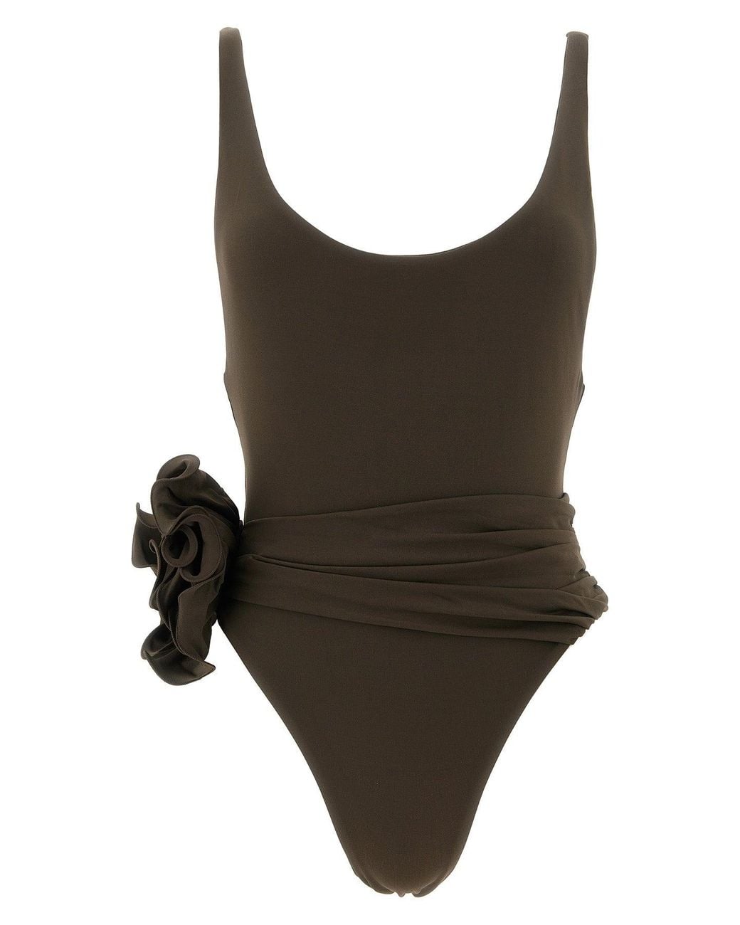 Magda Butrym Brown '05' One-Piece Swimsuit