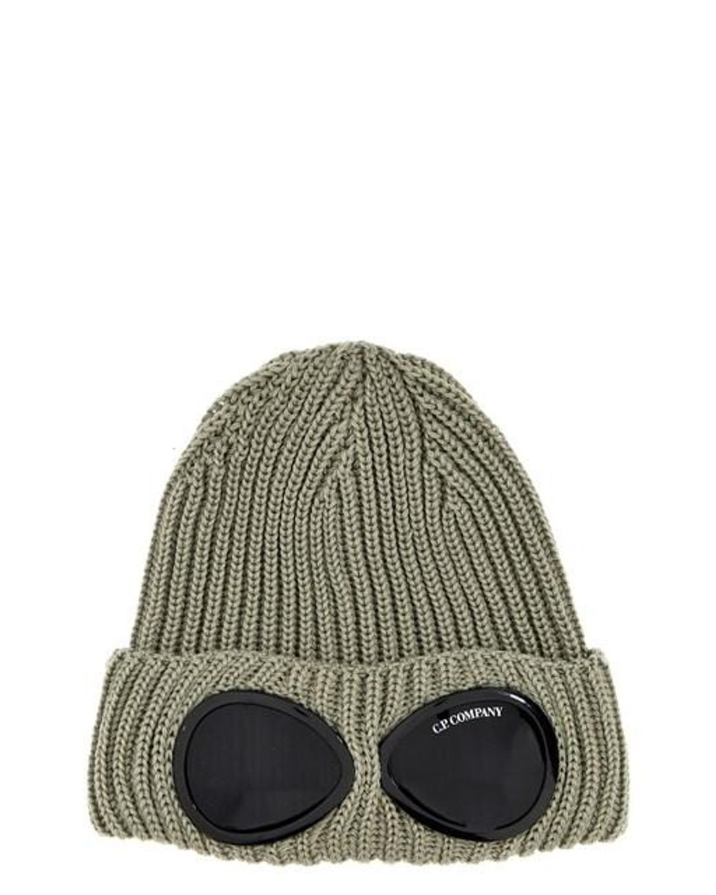 C.P. Company 'Goggles' Beanie in Green for Men | Lyst