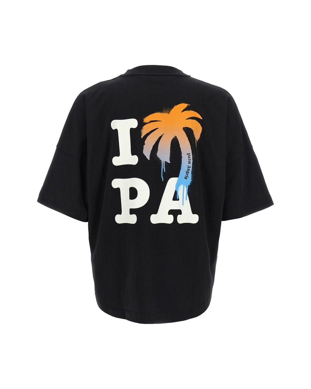 Palm Angels Black Graphic Print T-Shirt for men