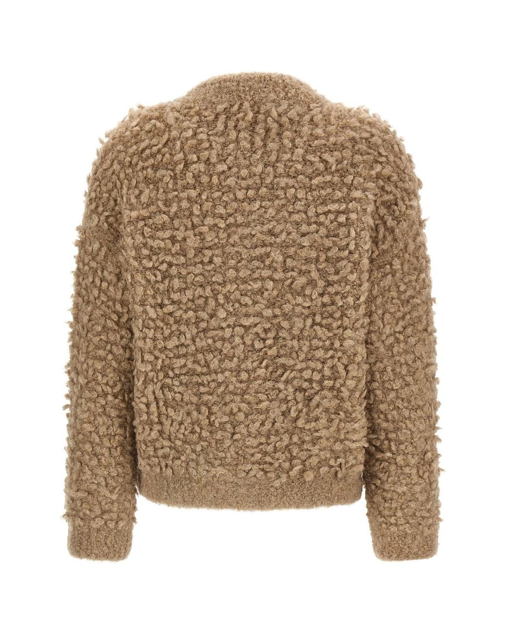 Peserico Natural Bouclé Lurex Bomber