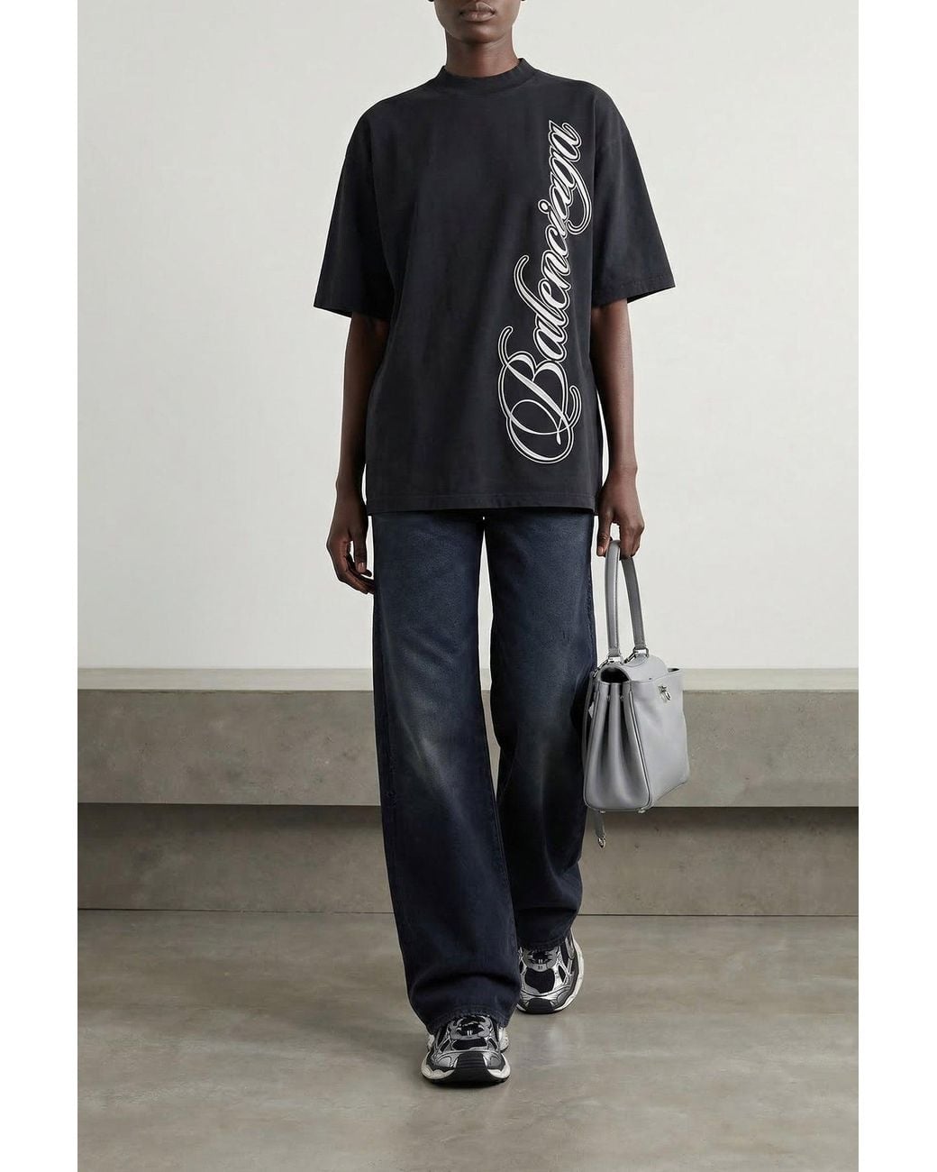 Balenciaga Black 3Xl Sneaker With Metallic Panels