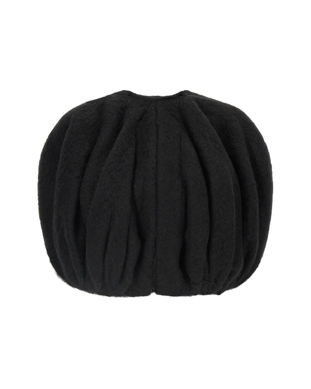 Rick Owens Black 'Temple Bubble Cropped' Cape