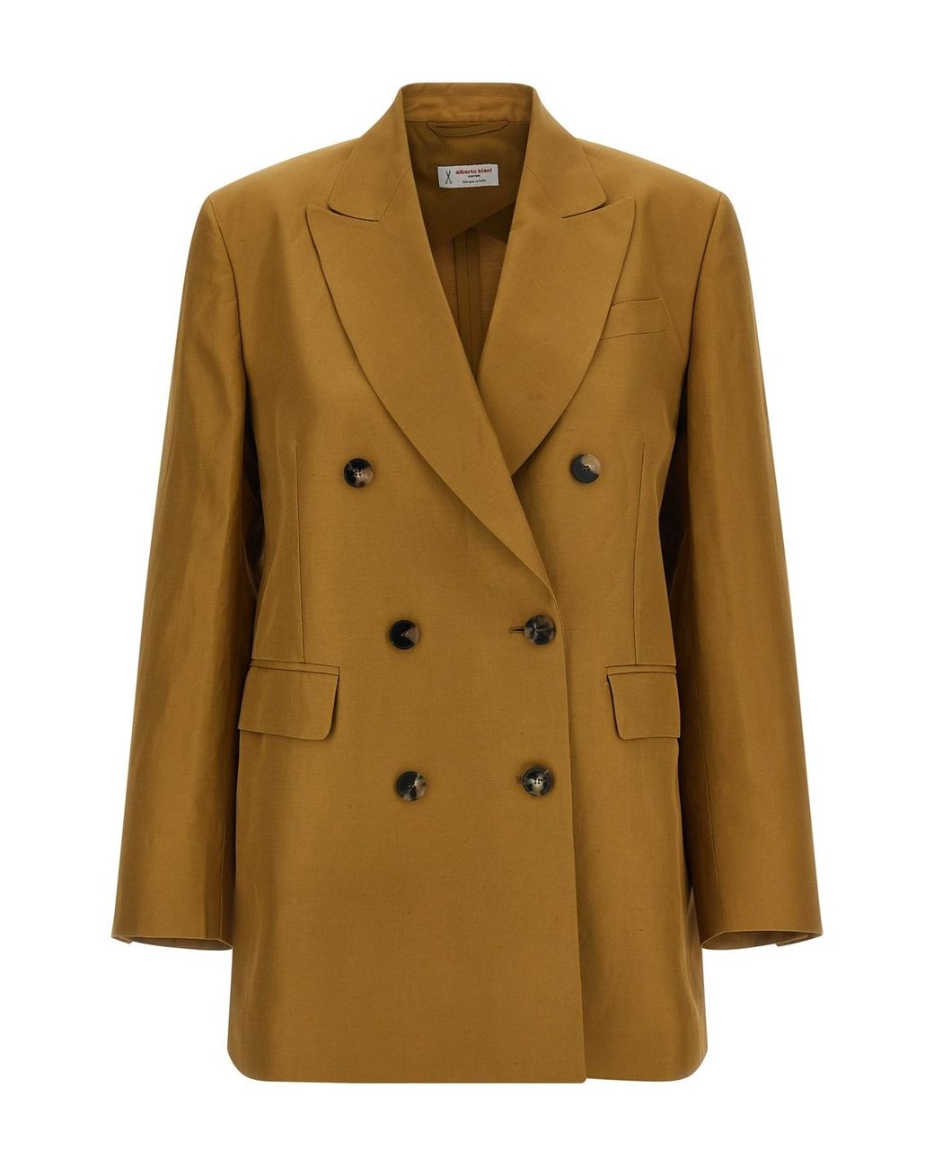 Alberto Biani Multicolor Linen Viscose Blazer