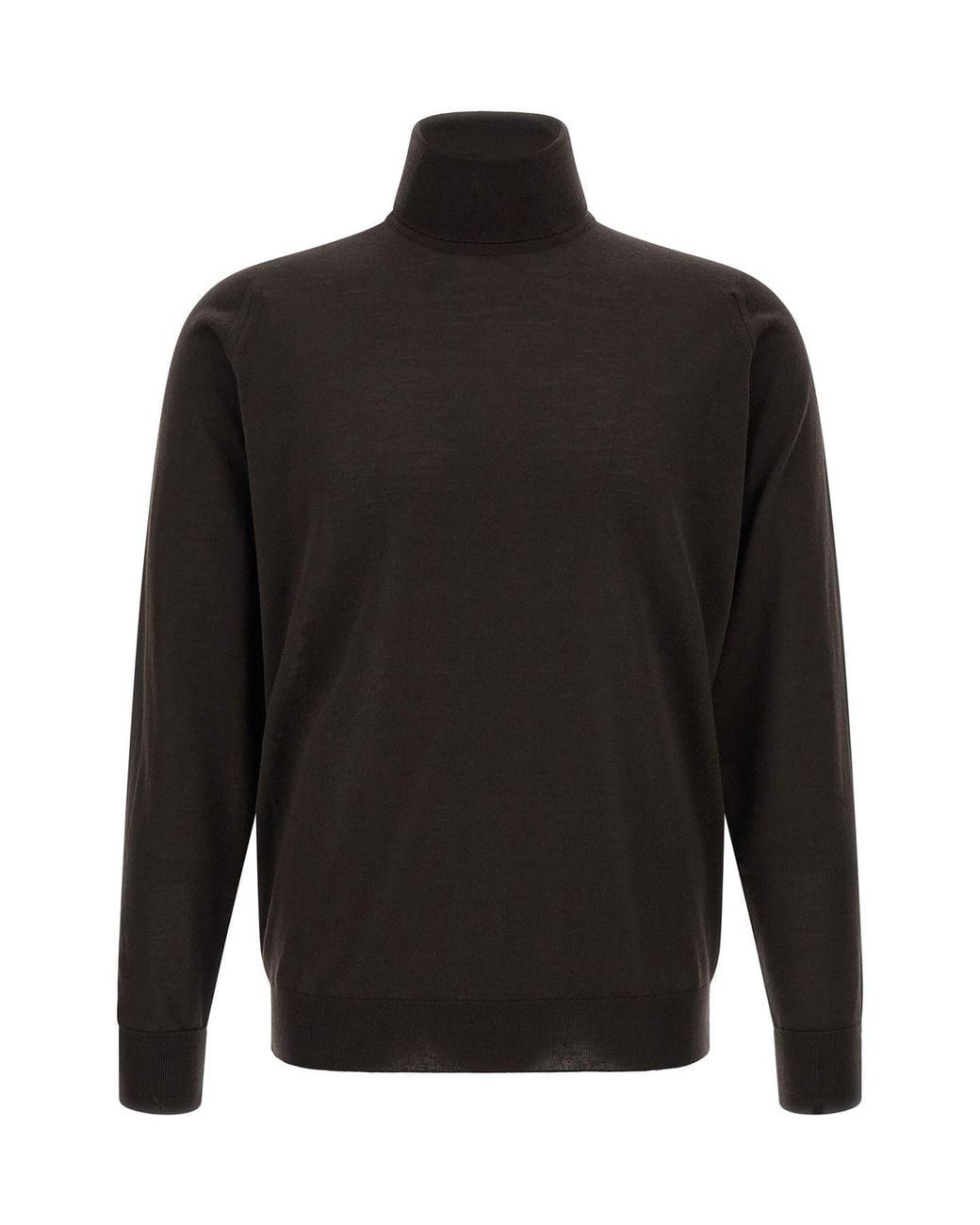 John Smedley Black 'Richard' Turtleneck Sweater for men