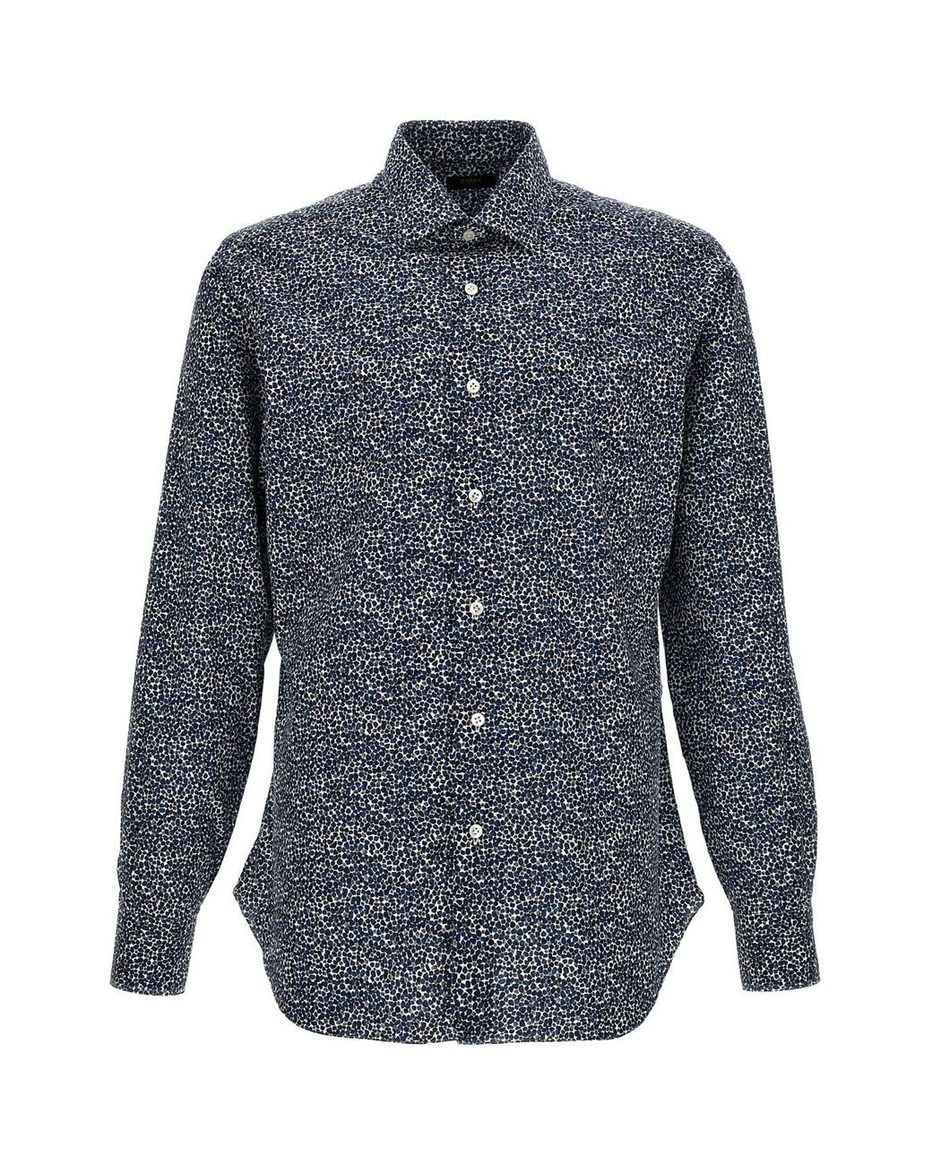 Barba Napoli Blue 'culto' Shirt for men