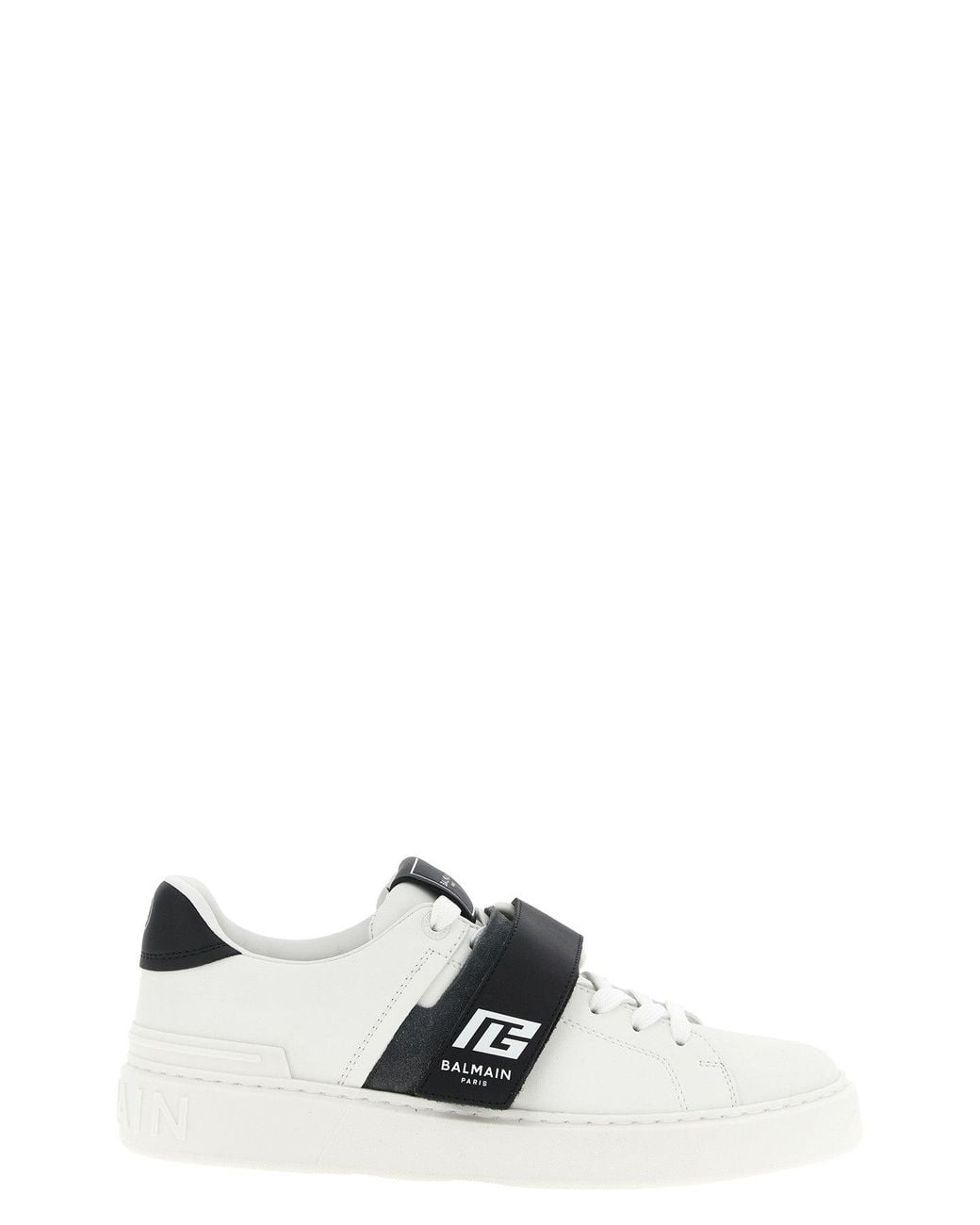 Balmain Multicolor Low-Top Sneaker With Logo Strap for men