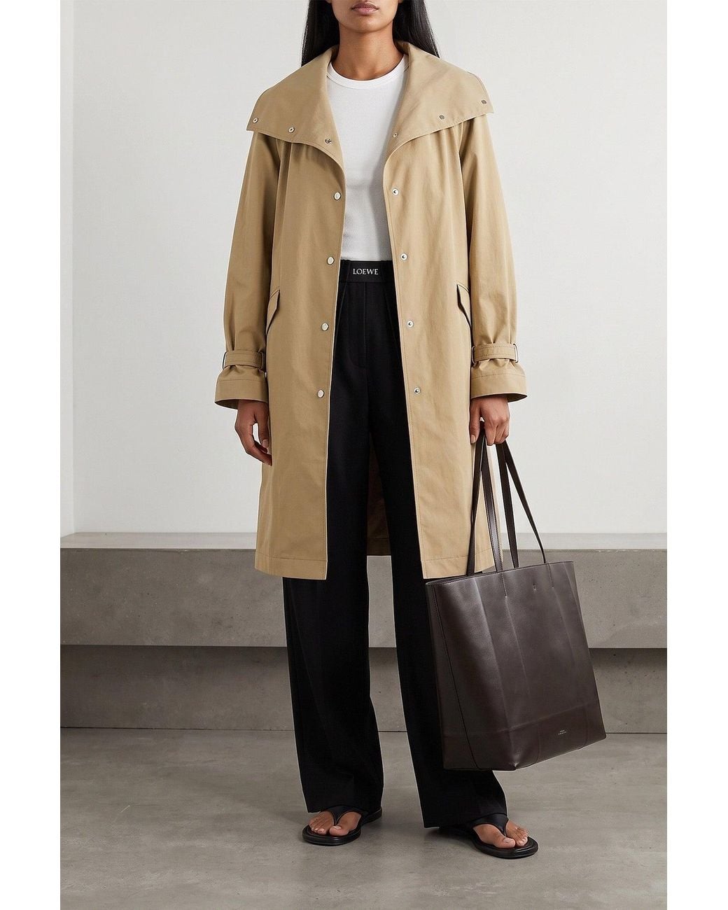 Totême Black 'Roam' Shopping Bag