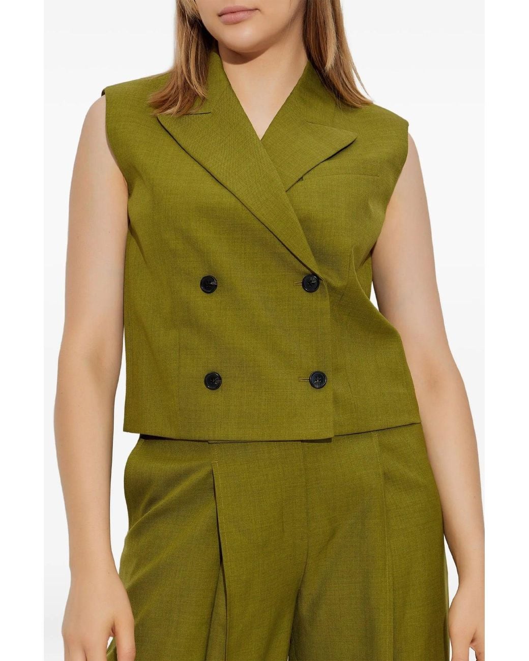 Theory Green Gilet 'Peak Db Vest City'