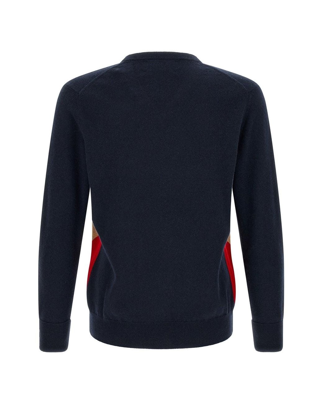 Ballantyne Blue Classic Diamond Intarsia Sweater for men