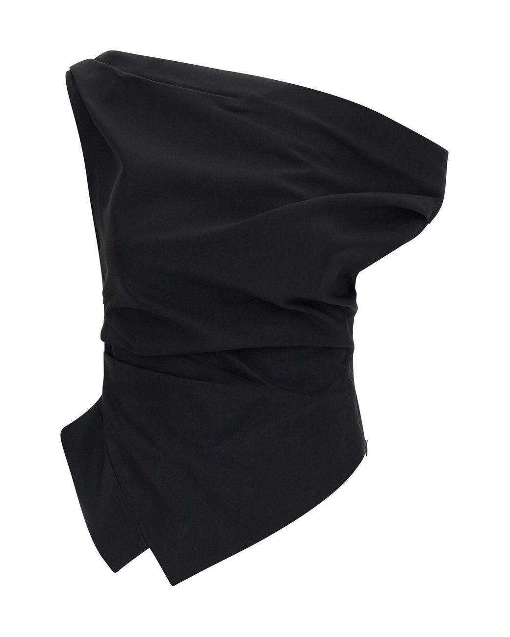 Rohe Black Asymmetrical Top With Draping