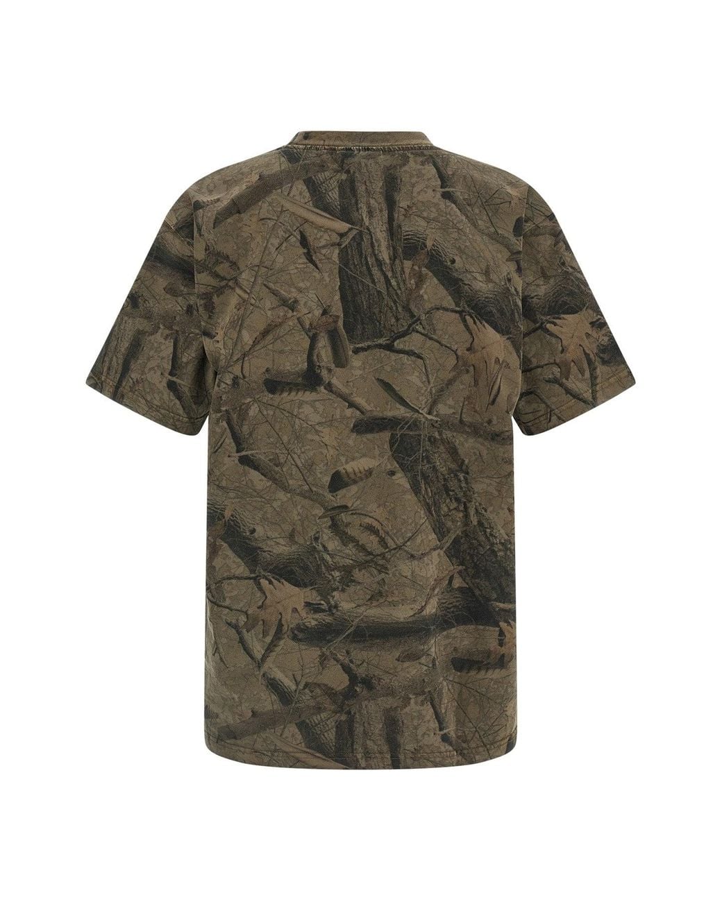 Carhartt Green "Feather Tree" Print T-Shirt for men