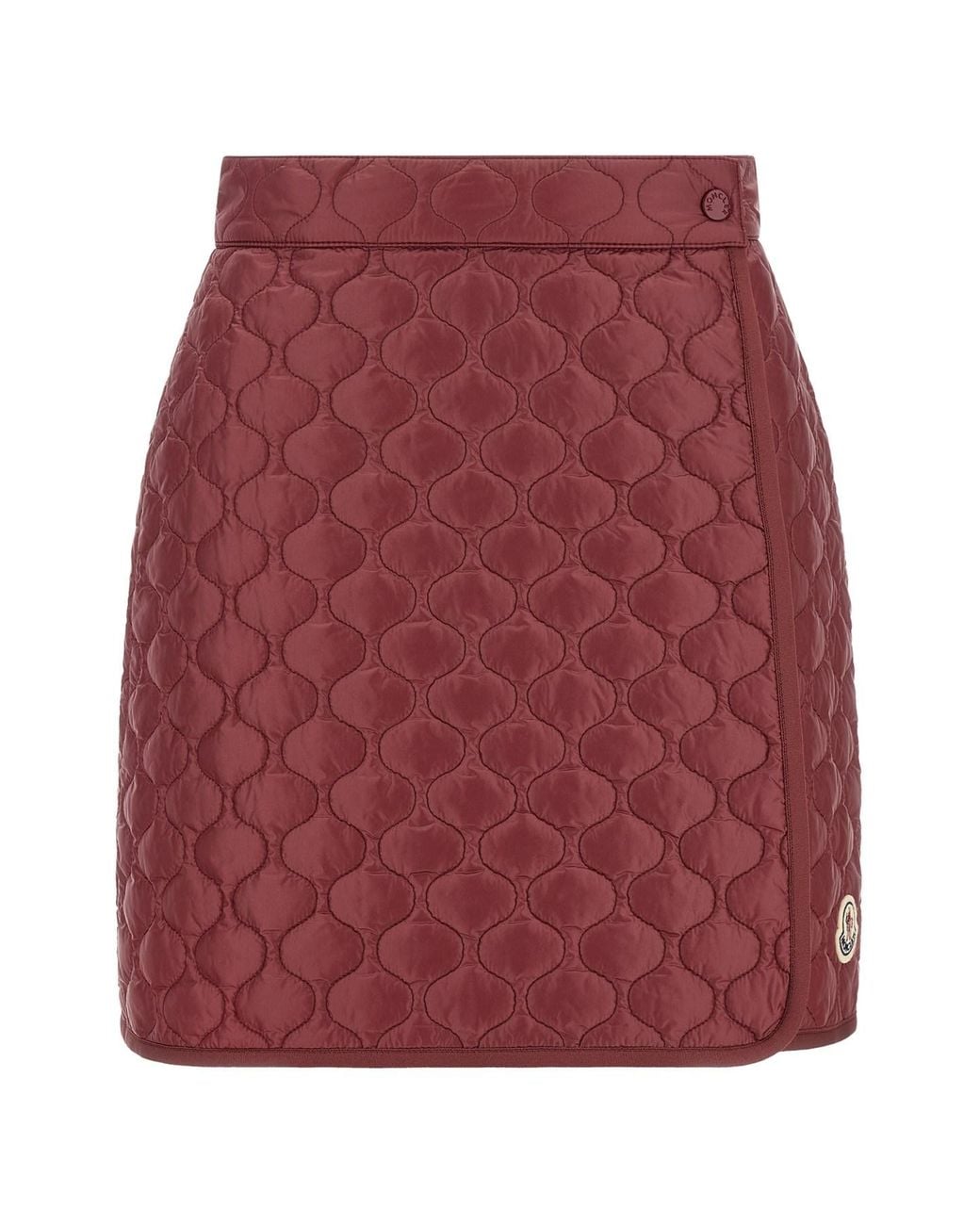 Moncler Red Square Quilting Skirt