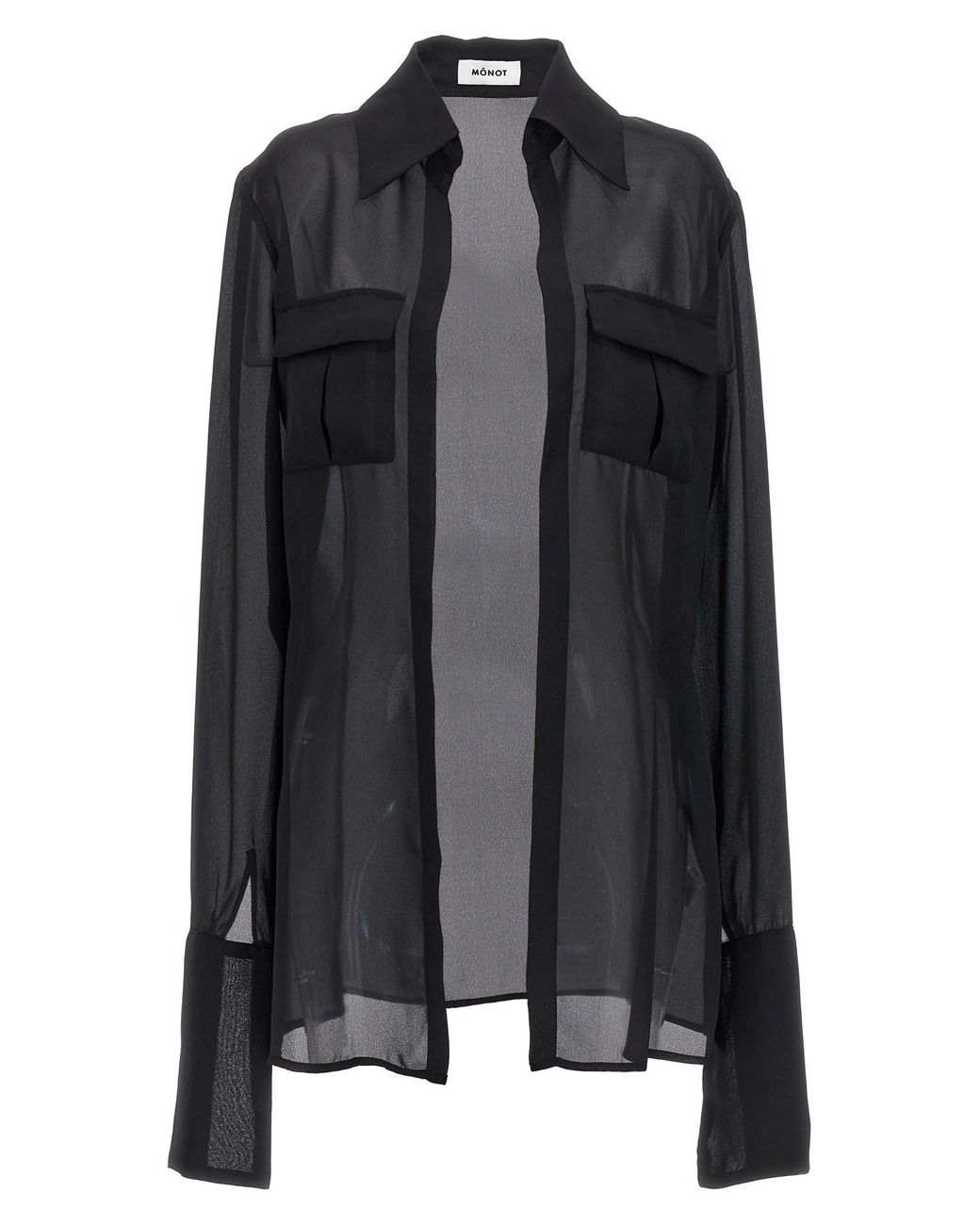 Monot Black Hemd 'Georgette'