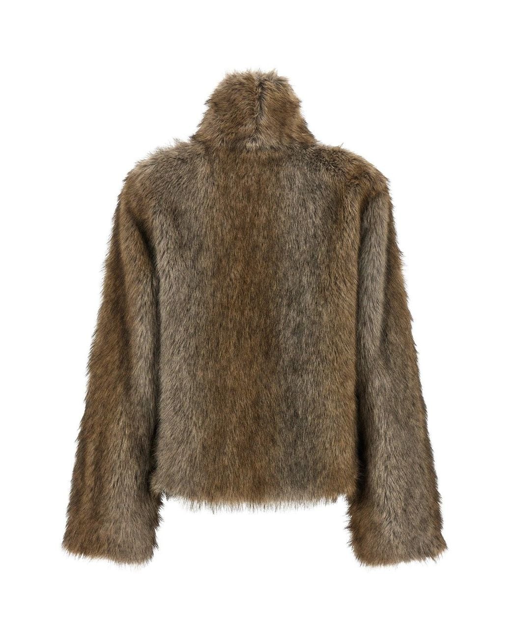 BB COUTURE Brown 'Brigitte First' Faux Shearling Jacket