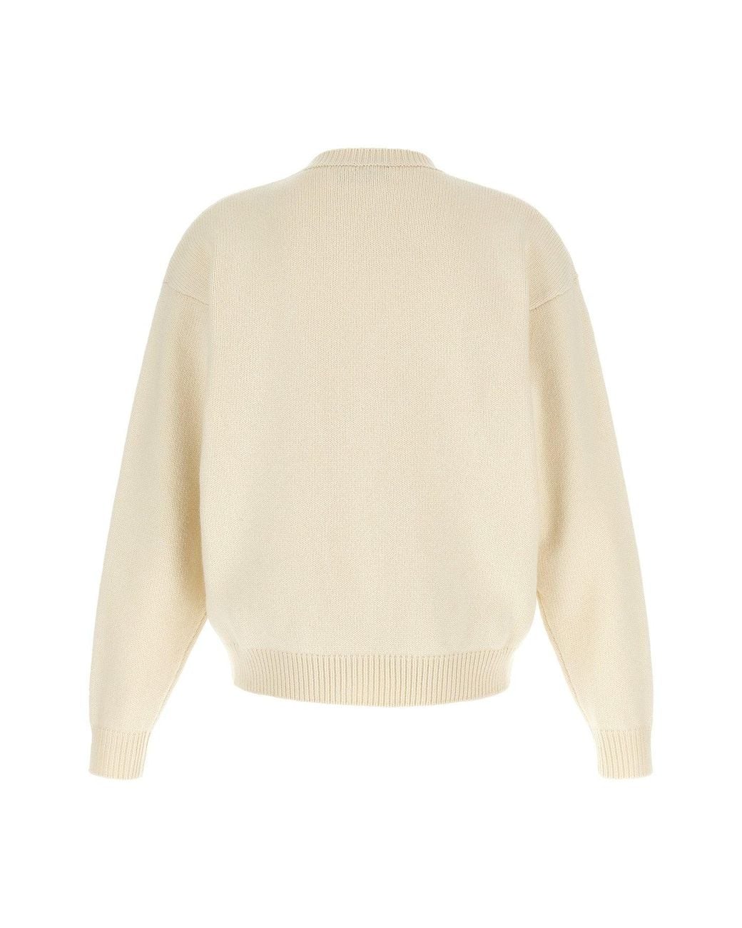 DSquared² Natural 'Snowy Dream' Cream Sweater for men
