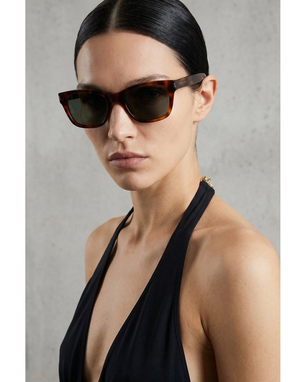 Saint Laurent Green 'Sl 874' Sunglasses for men