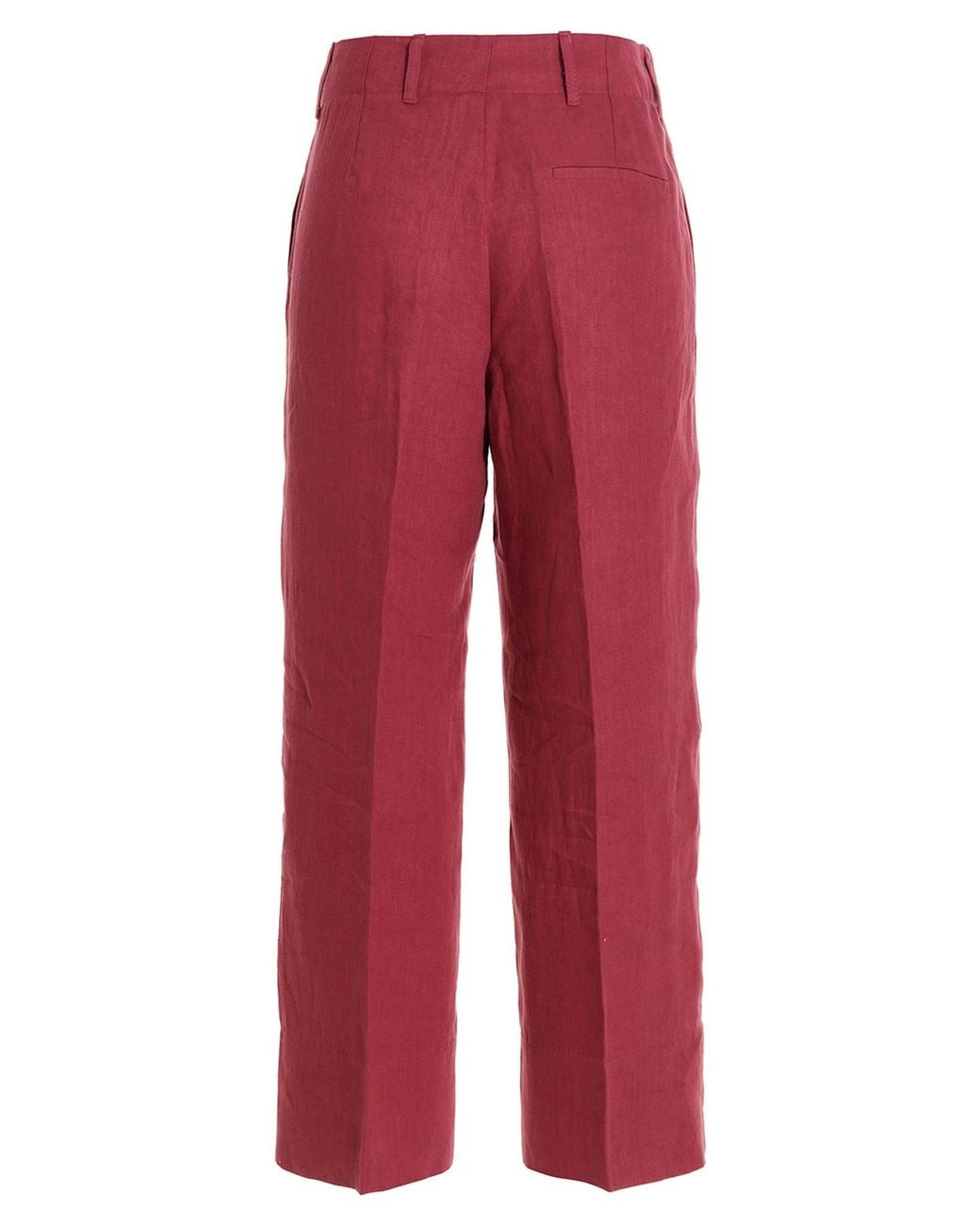 Max Mara Red 'Rebecca' Trousers