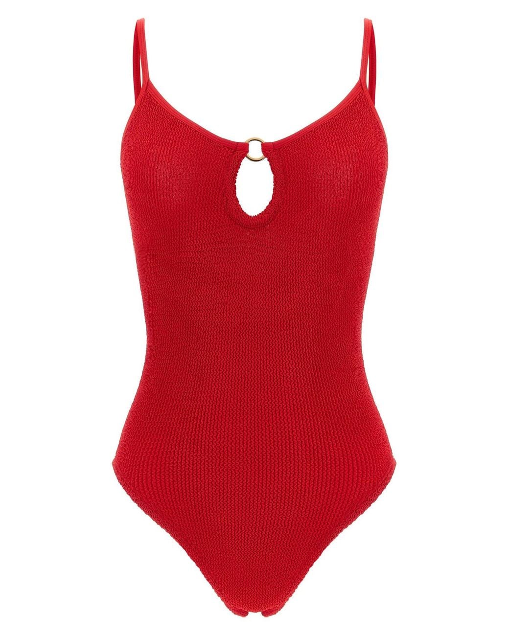 Hunza G Red 'Toni' One-Piece Swimsuit