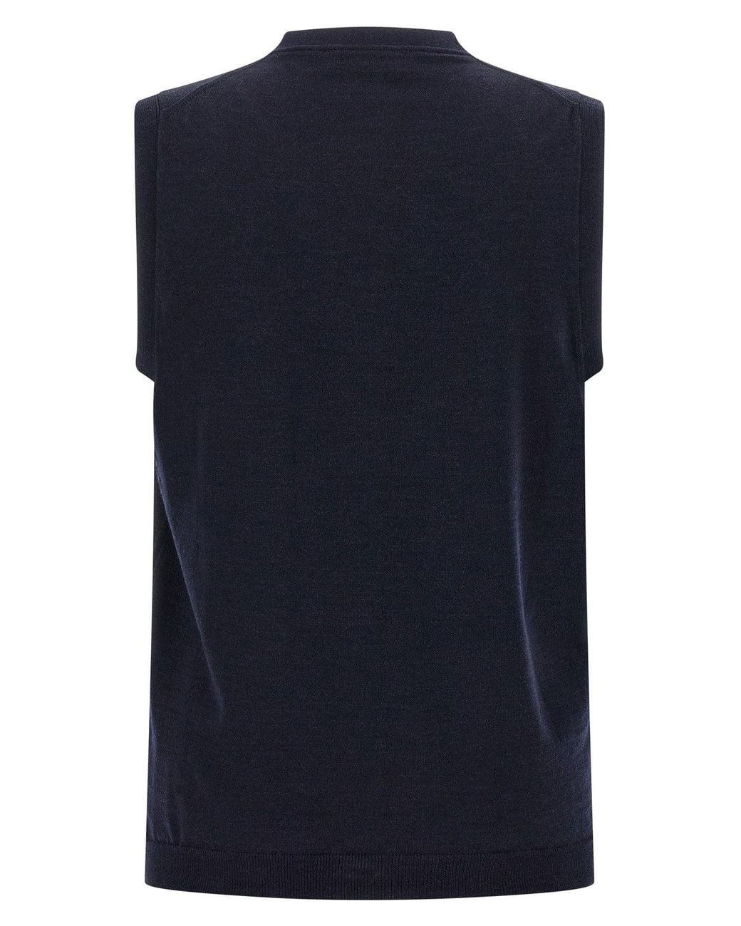 Zanone Blue Vest 'Flexwool' for men