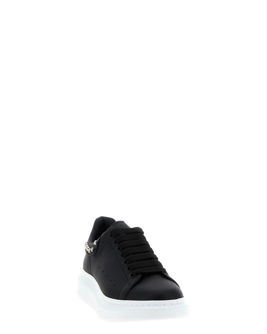 McQueen Black 'Oversized Studded' Sneakers for men