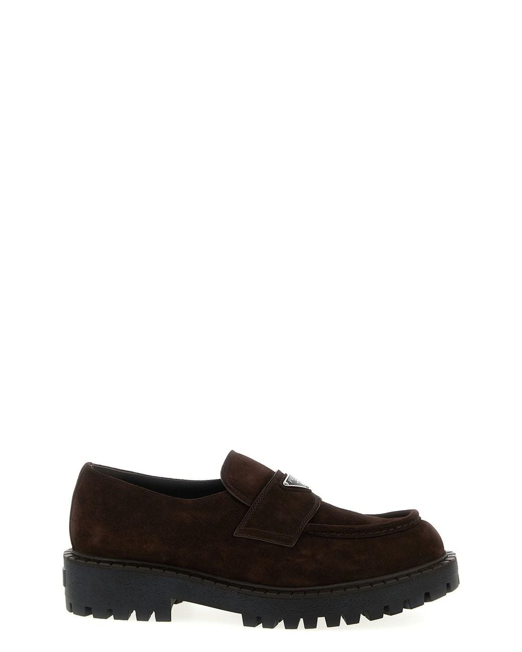 Prada Brown 'Double Chocolate' Loafers for men