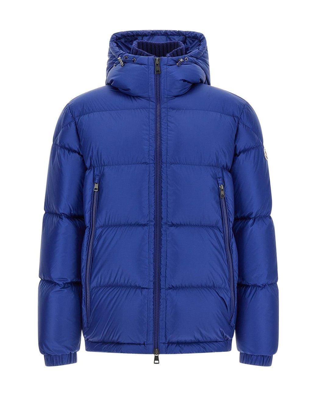 Moncler Blue Down Jacket 'Rivau' for men