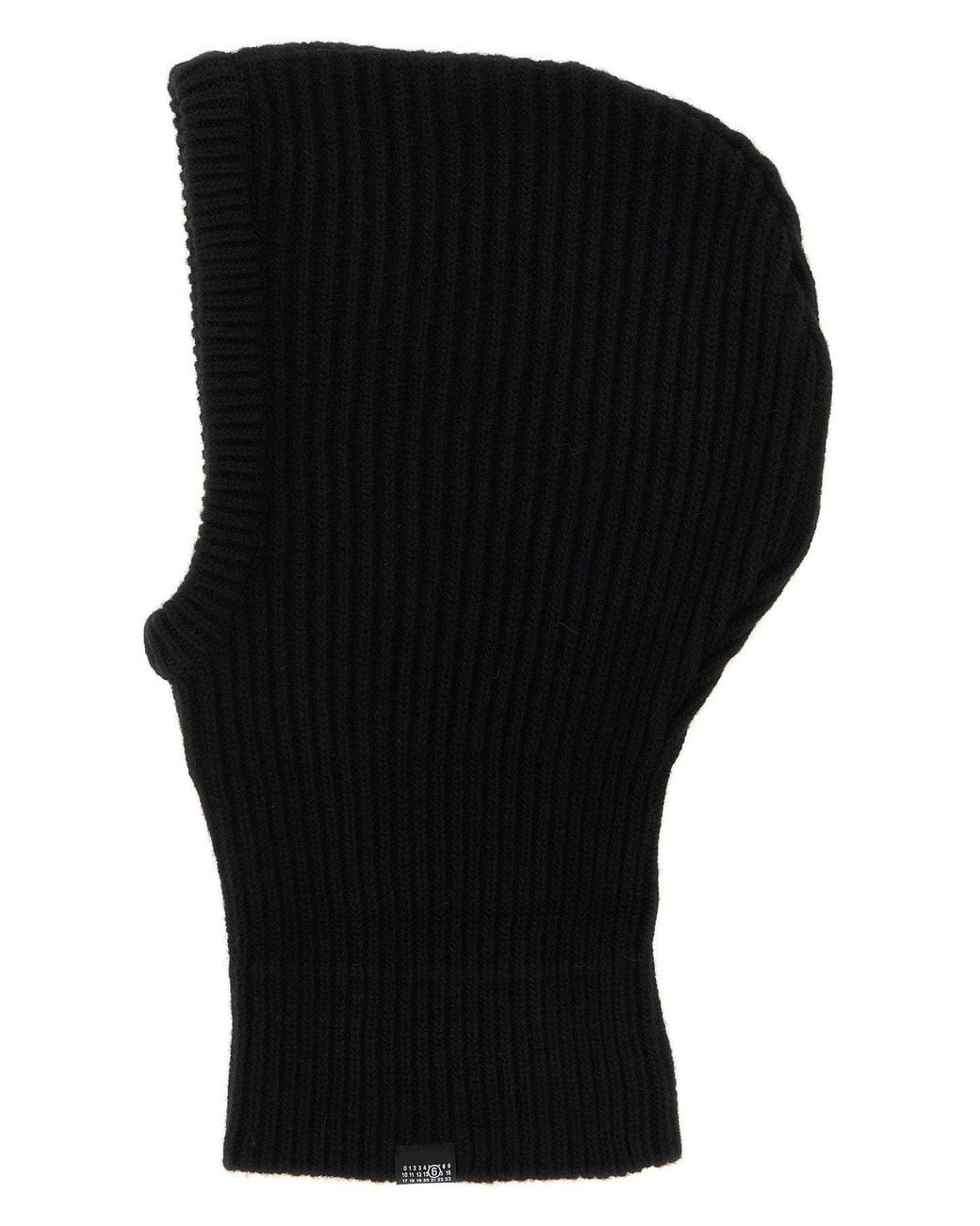 MM6 by Maison Margiela Black 'Numeric Signature Mm6' Balaclava