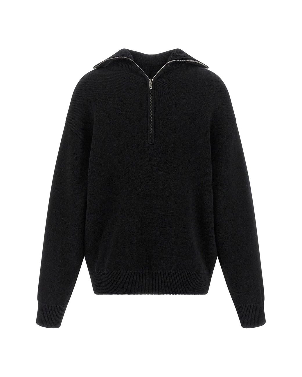 Balenciaga Black Sweater 'Back-To-Front'