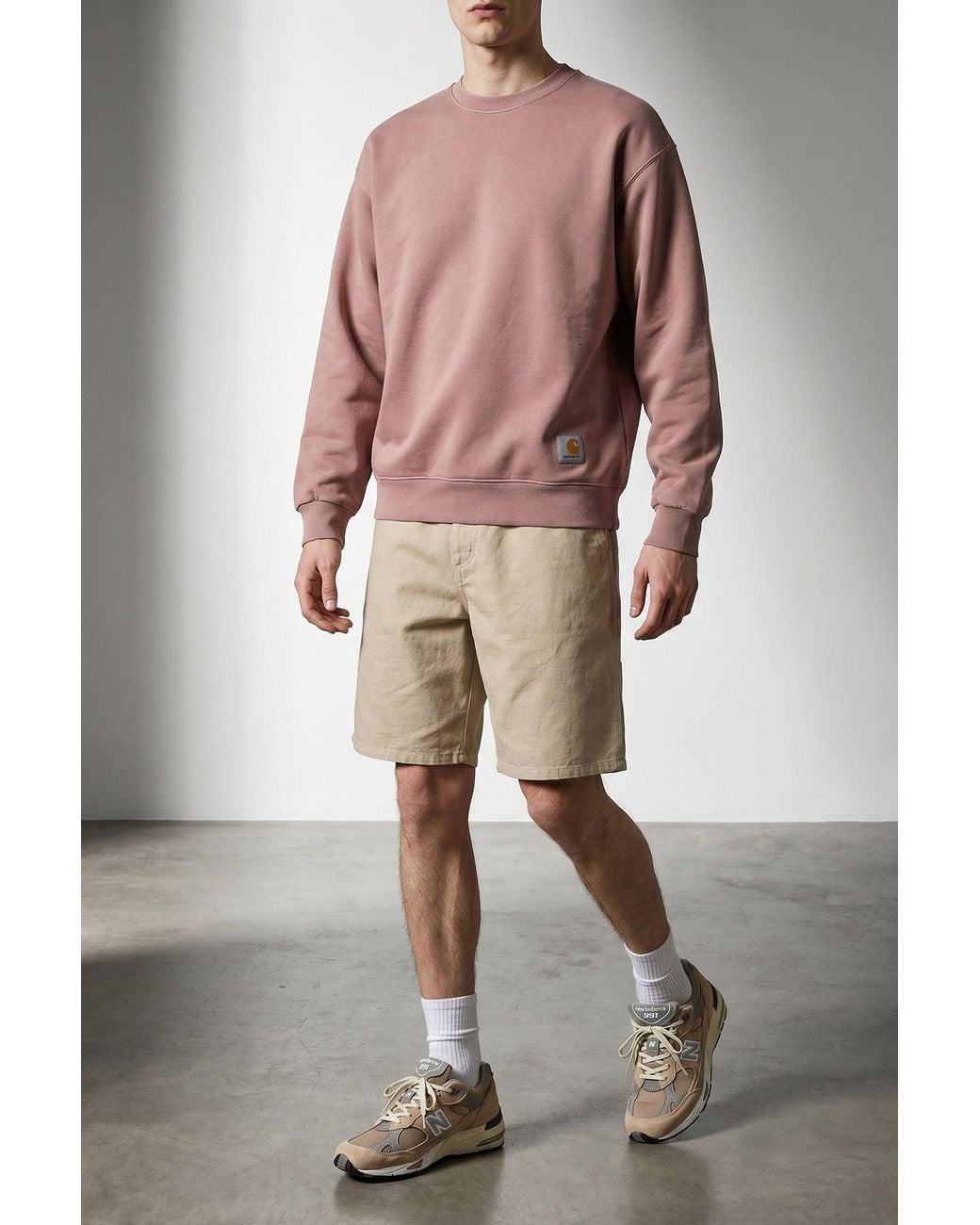 Carhartt Natural Bermuda Shorts With Utility Details for men