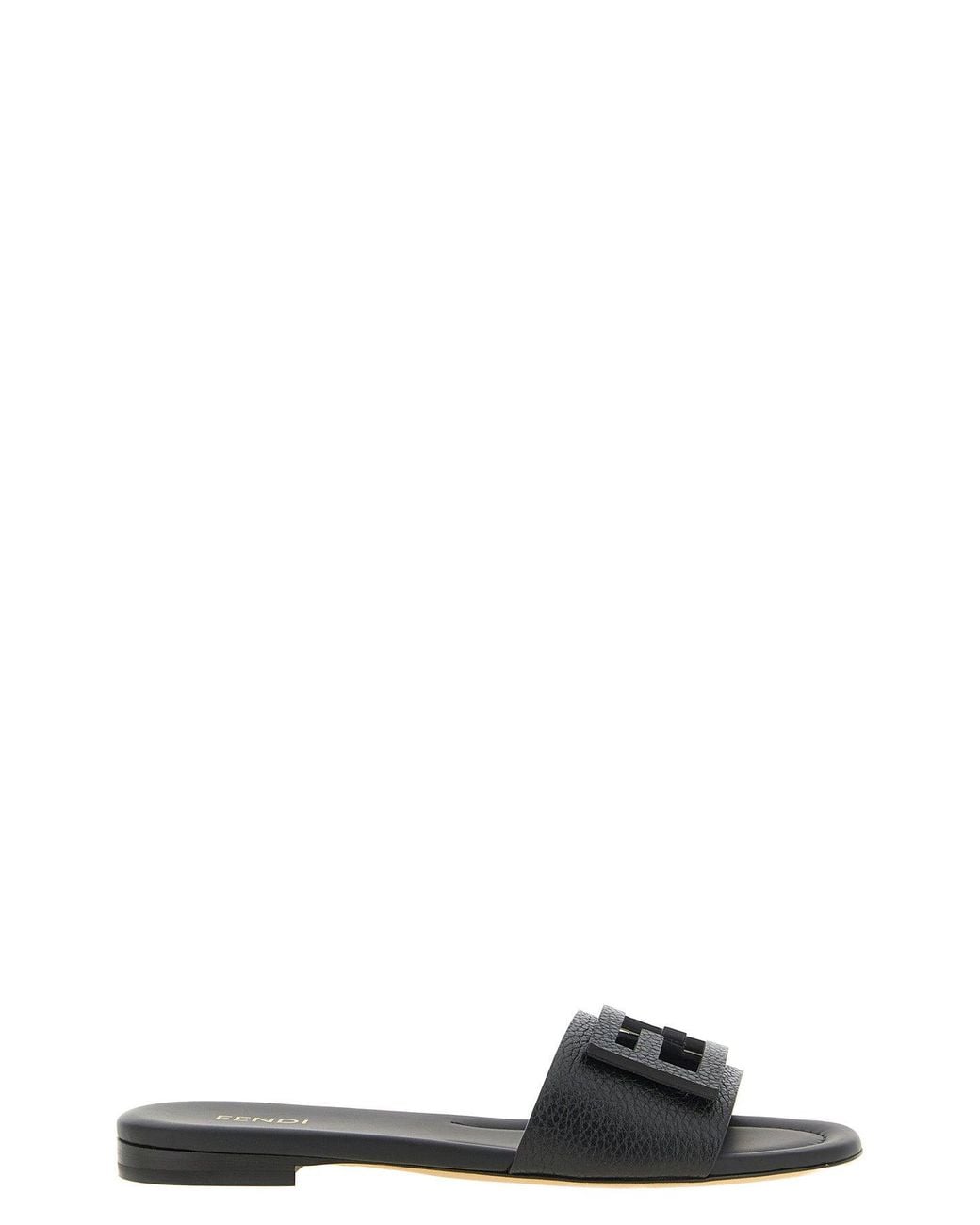 Fendi Black 'Tube' Slide
