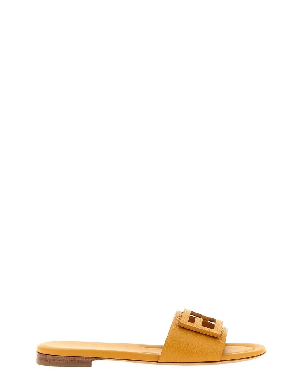 Fendi Yellow "Tube" Slide