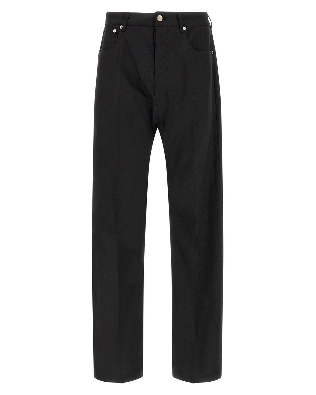 Rick Owens Black 'Geth' Jeans With Metal Hardware for men