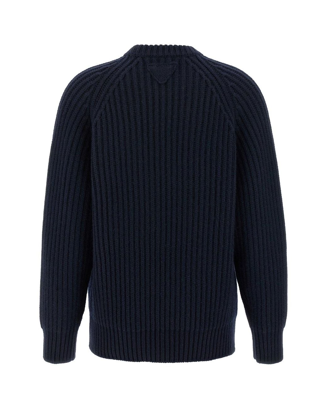 Prada Blue Girocollo' Crewneck Sweater