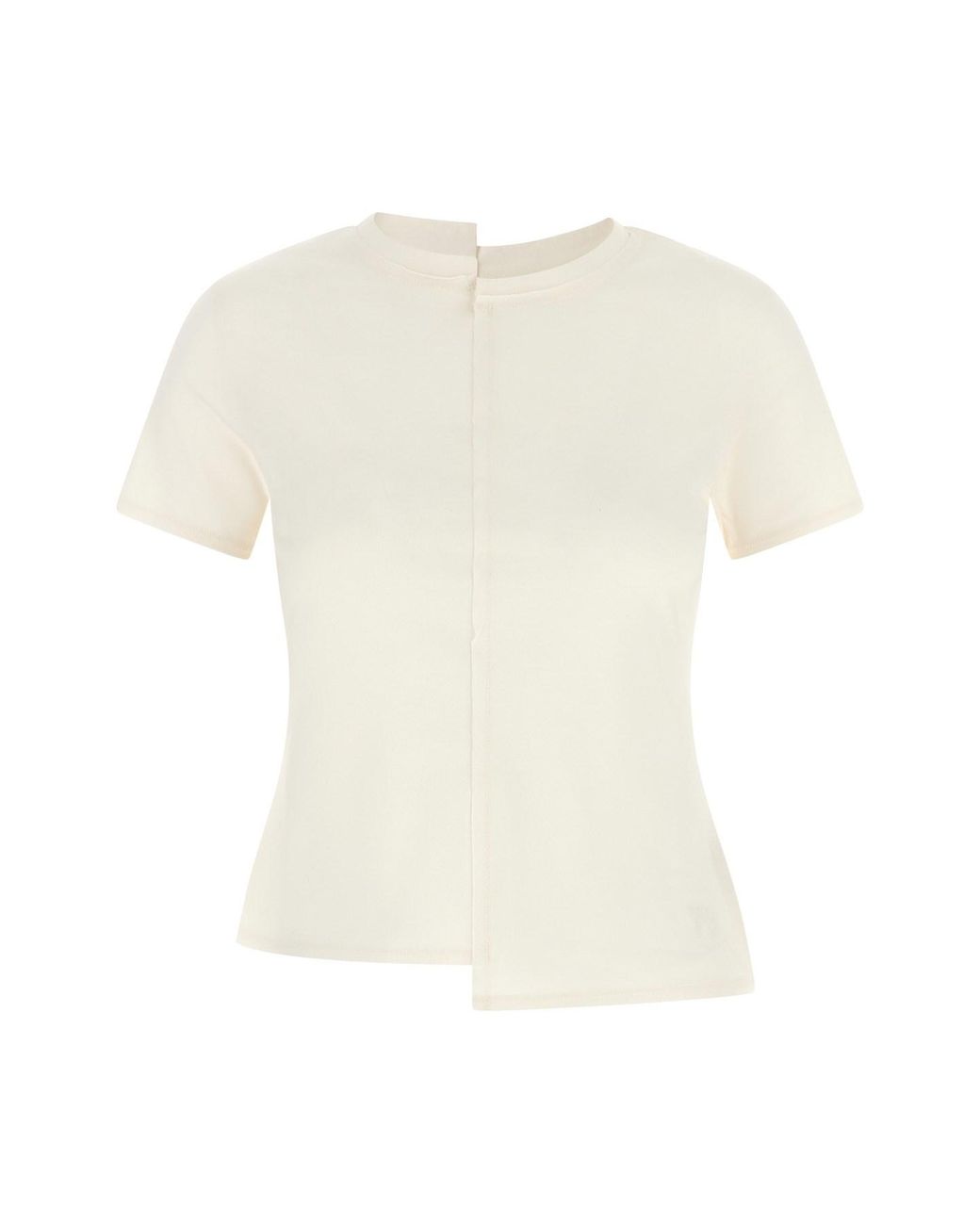 Y-3 White Asymmetric T-shirt