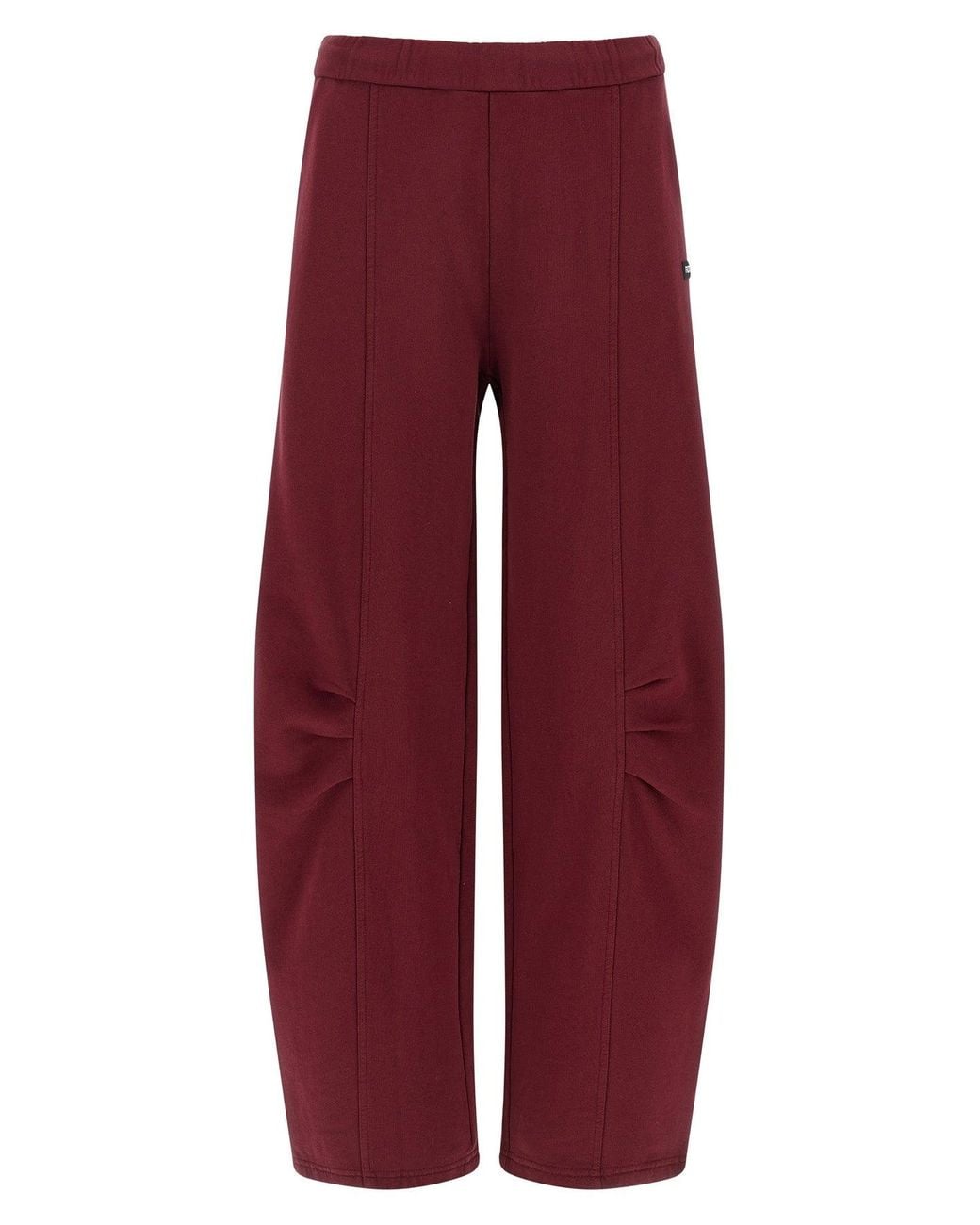 ROTATE BIRGER CHRISTENSEN Red Trousers 'Terry Back Sweatpants'