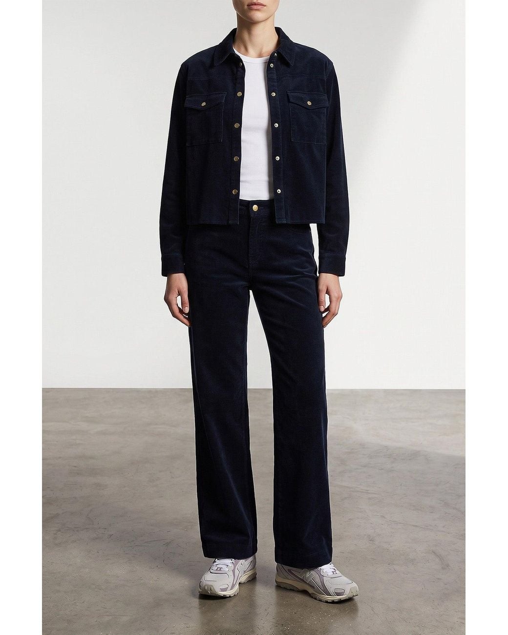 Max Mara Blue Palazzo Trousers 'Fragola'