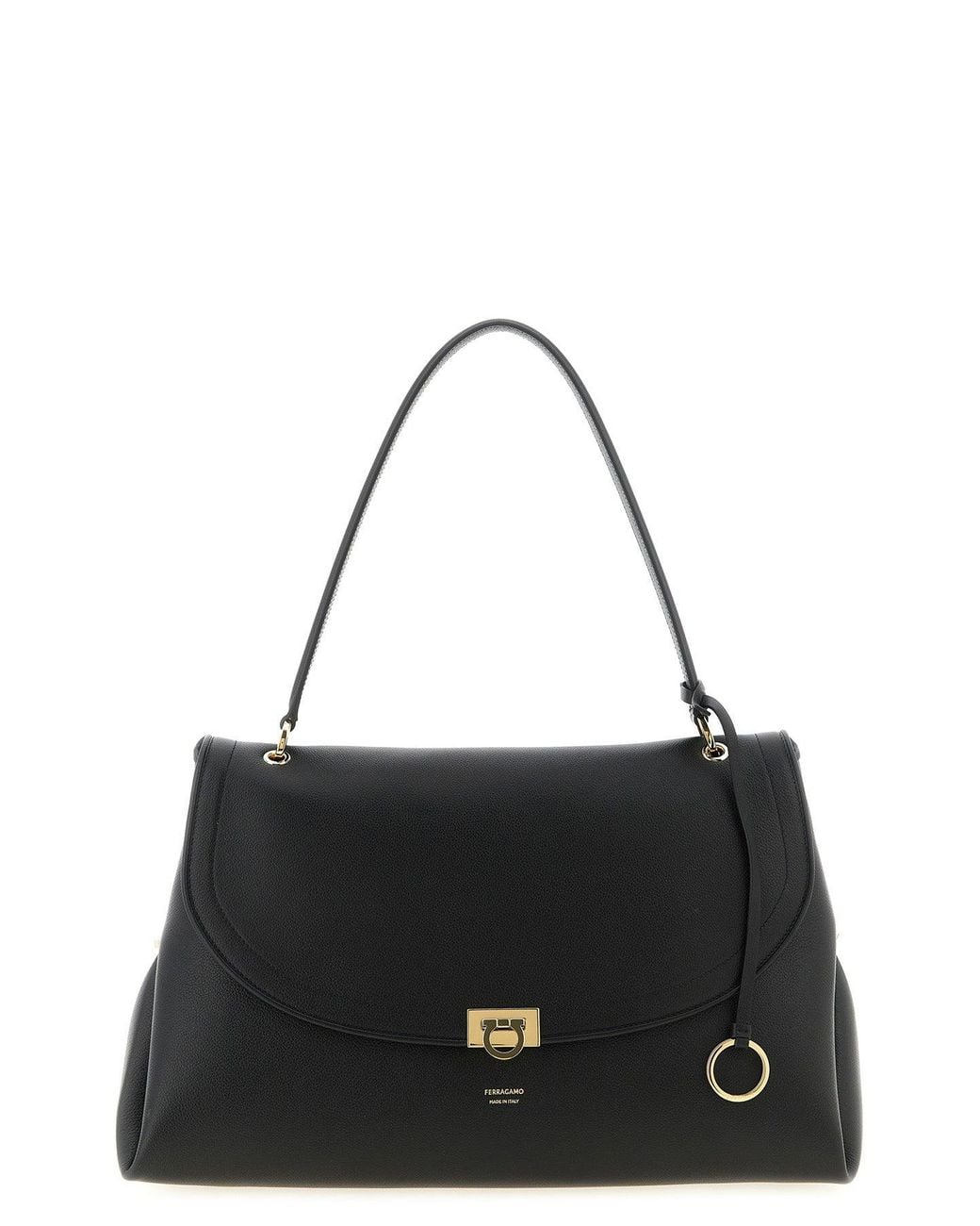Ferragamo Black Sofia 2026 (L) Shoulder Bag