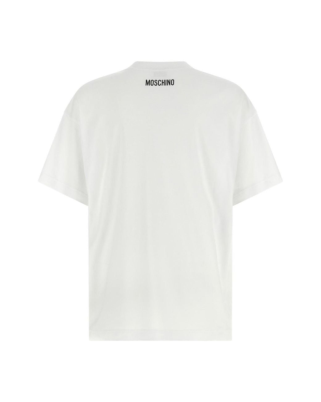 Moschino White T-Shirt 'Luxury Is Relative'