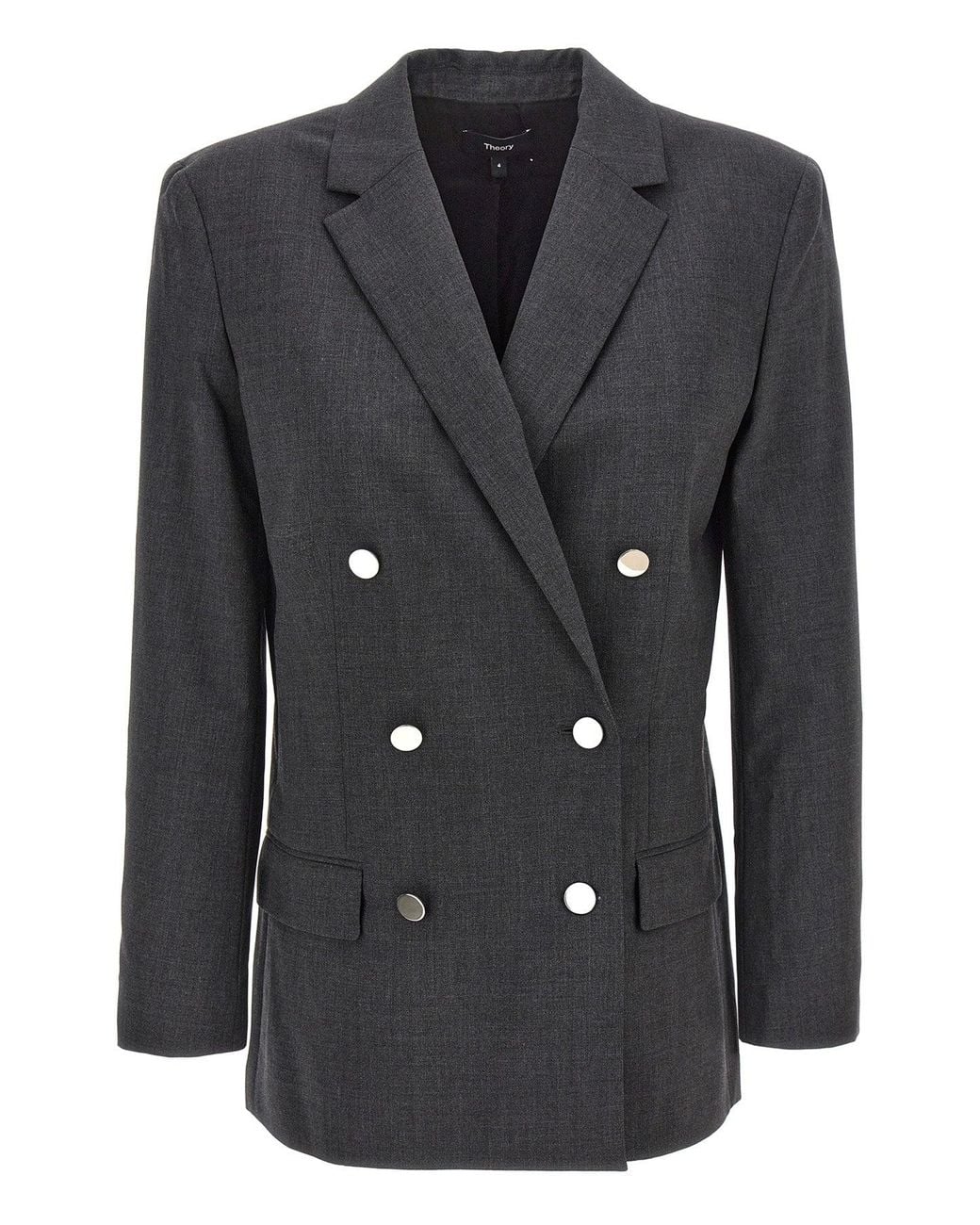 Theory Black 'Boxy Db Jkt B Tracea' Blazer