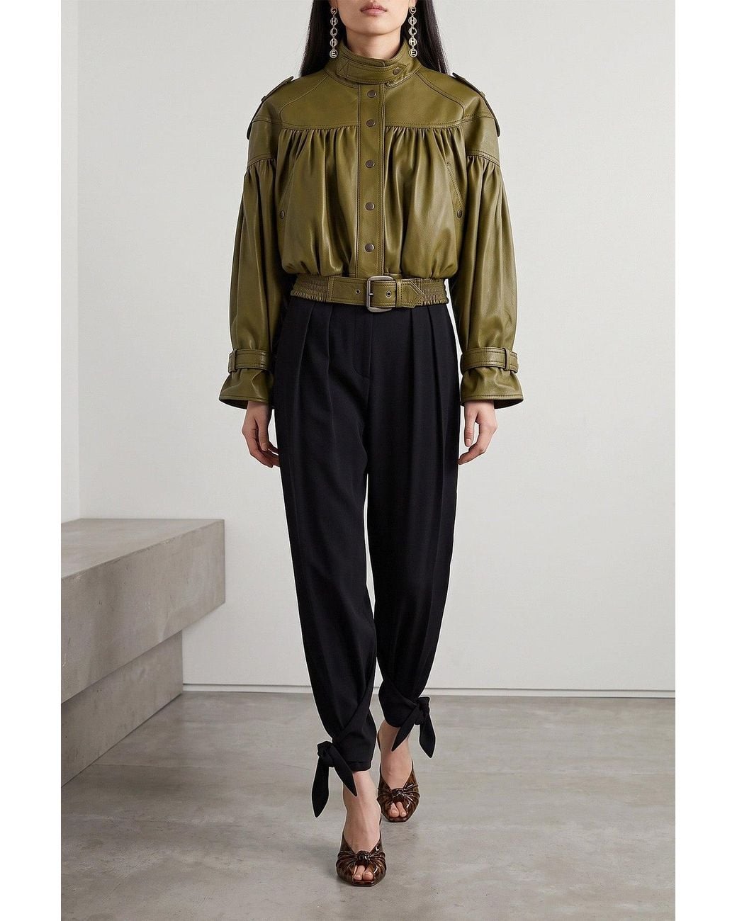 Orecchini 'Script' di Chloé in Metallic