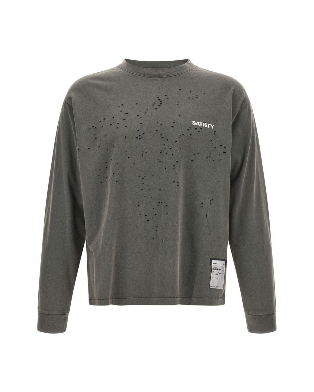 Satisfy Gray 'mothtechtm' T-shirt for men