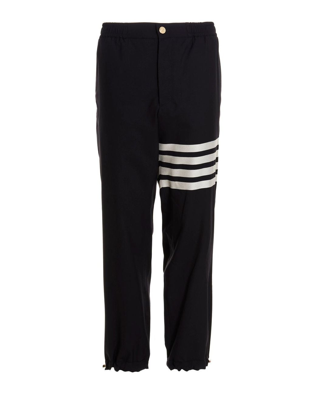 Thom Browne Black Bar Trousers for men