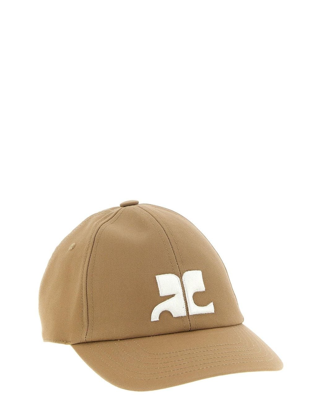 Courreges Natural Courrèges 'Ac Logo' Cap