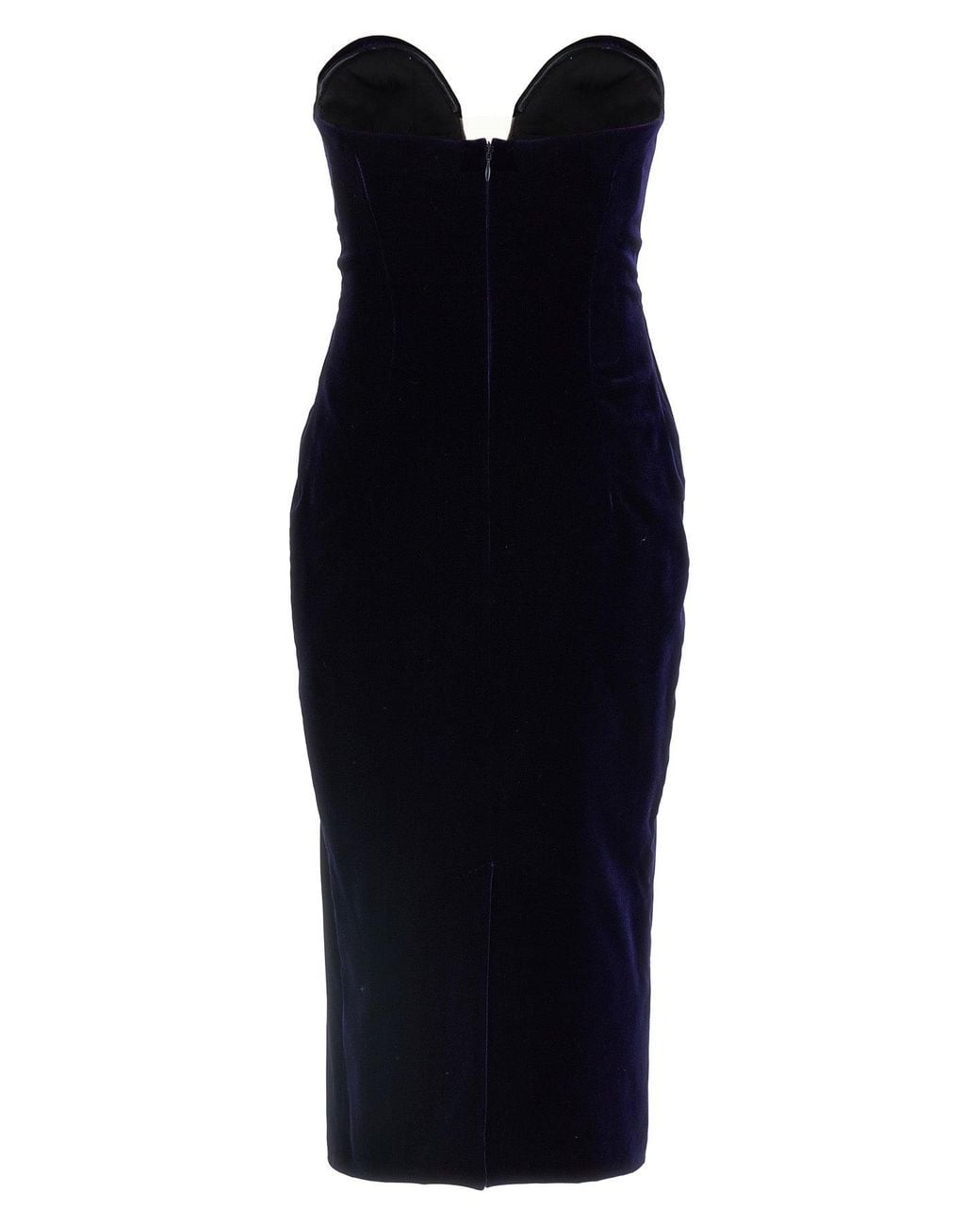 Tom Ford Blue Dress 'Stretch Velvet Strapless Cocktail Dress'