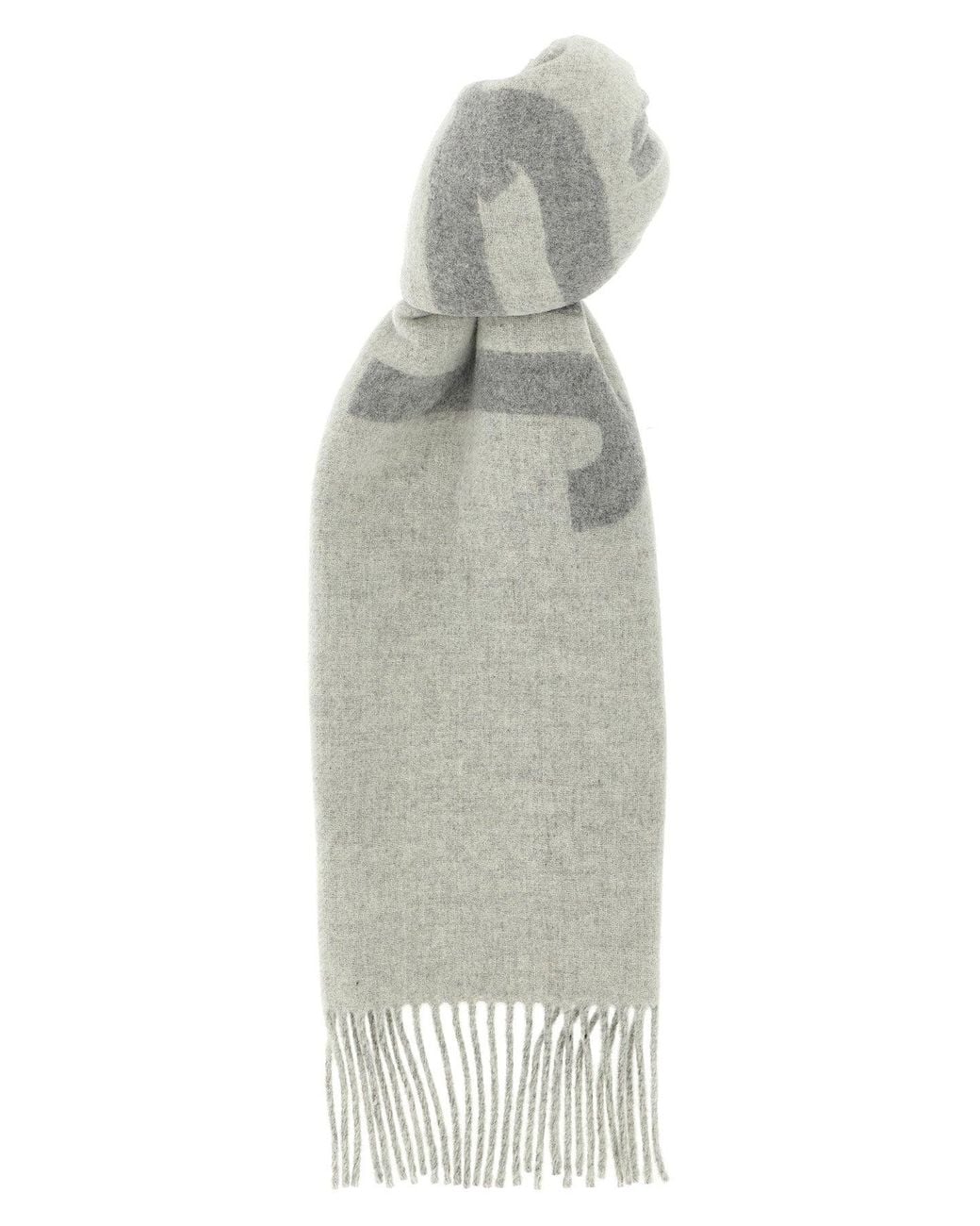 Jacquemus White 'L'Echarpe Scarf for men